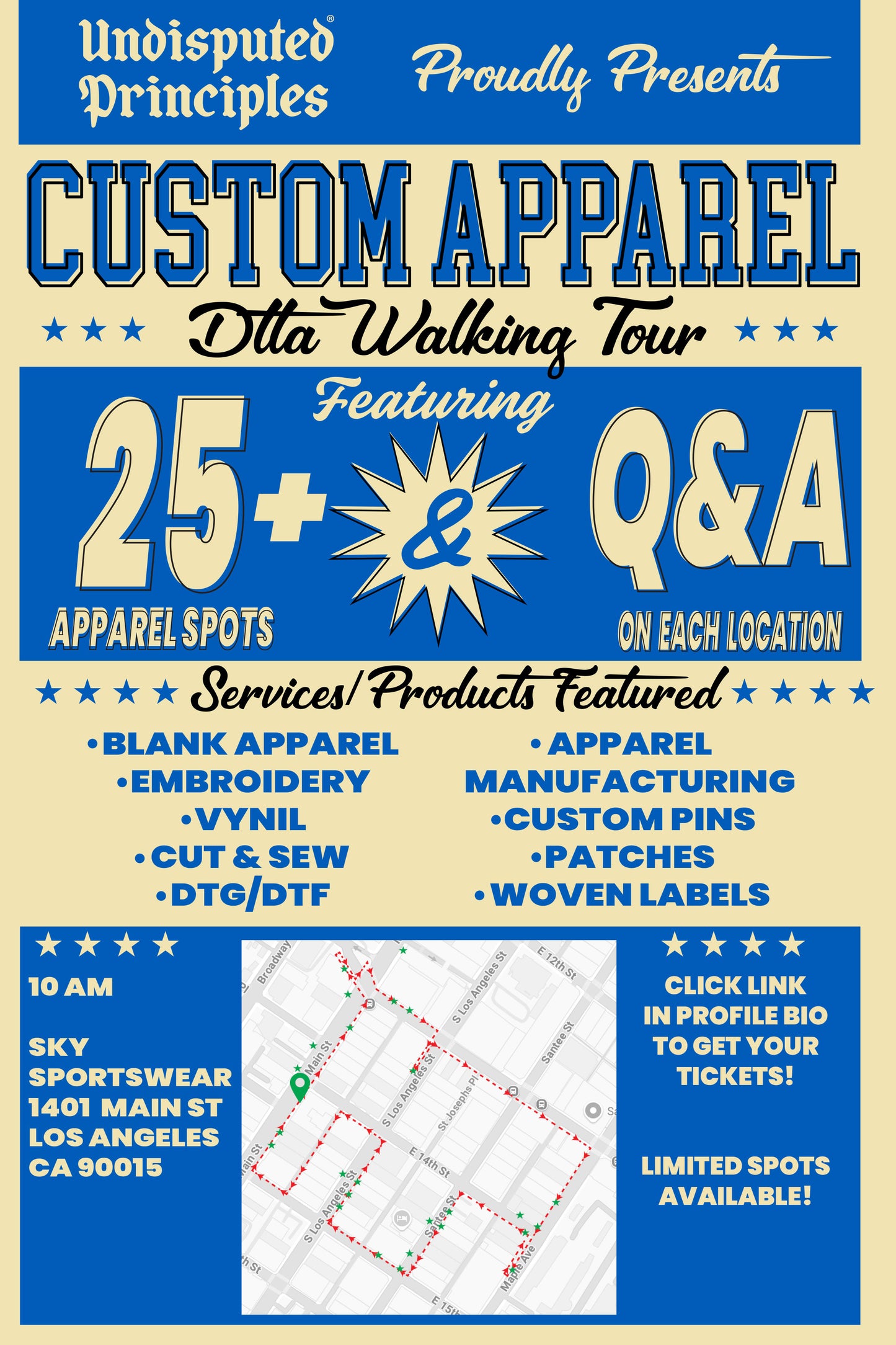 custom apparel walking tour manufacturing gian frabotti undiputed principles