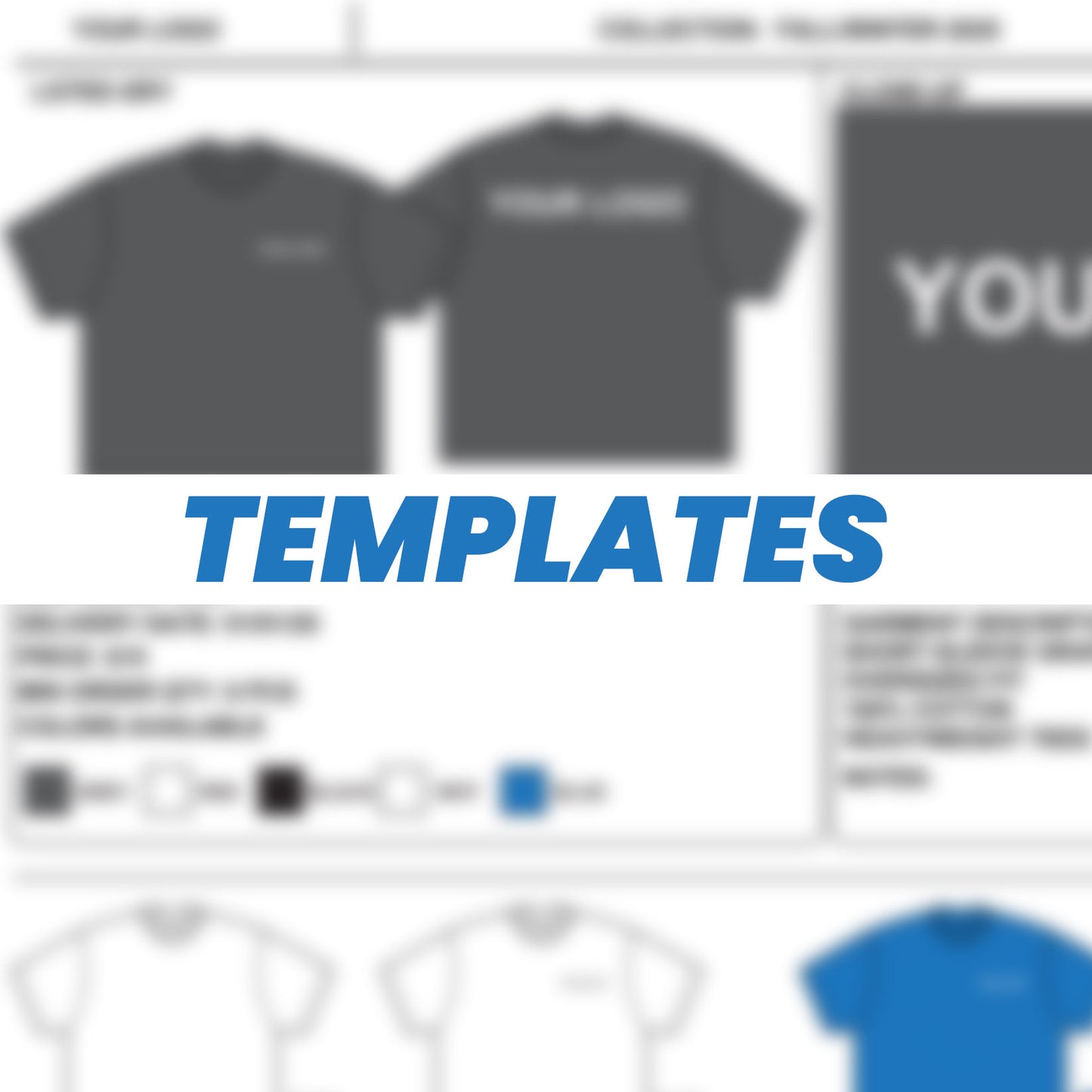 apparel templates for clothing brand download