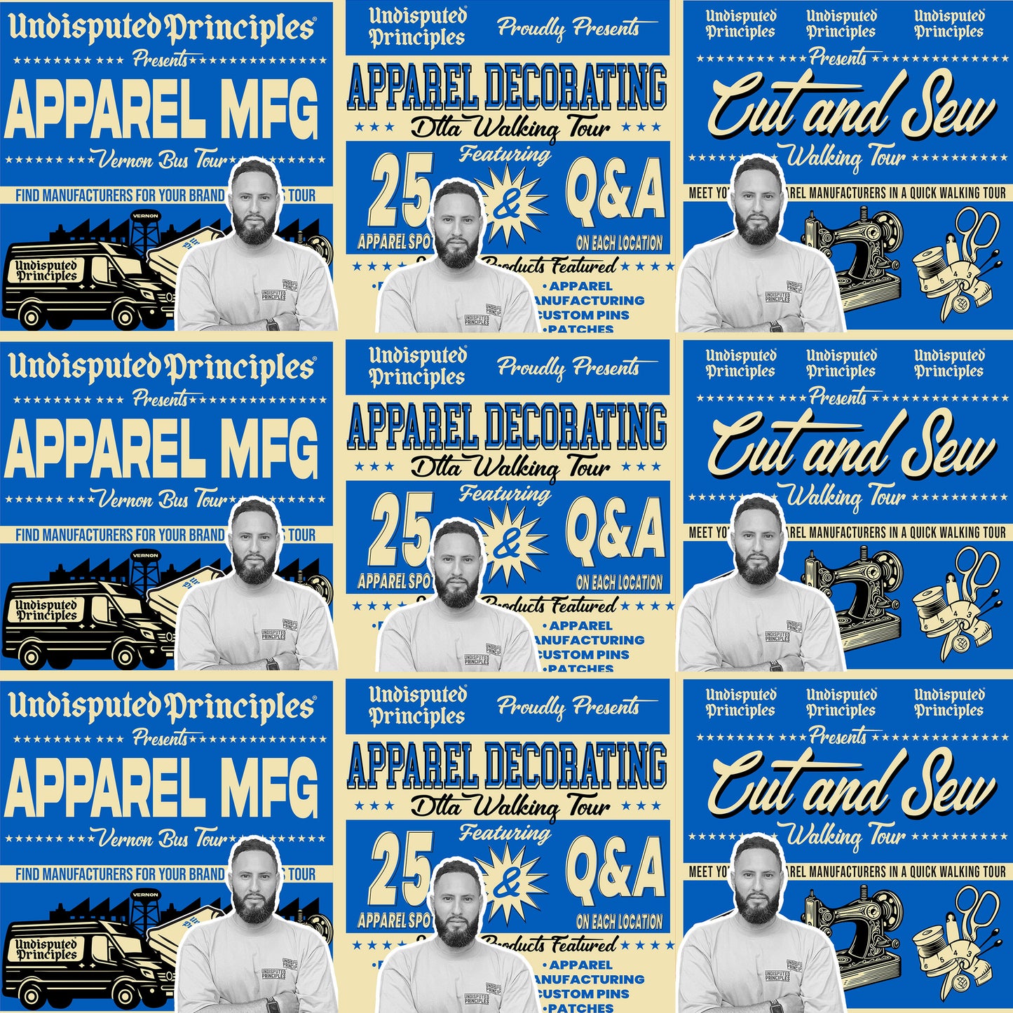 3-Tour Bundle: Vernon Bus Tour, Apparel Decorating & Cut & Sew Tours with 1 Ticket