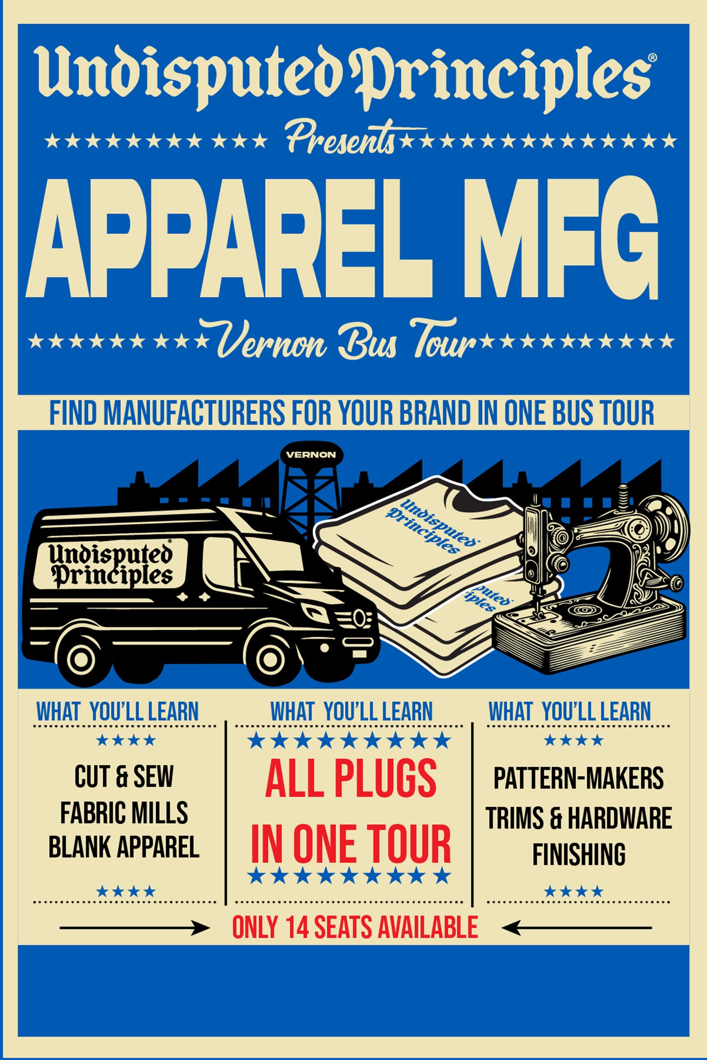 Vernon Apparel Manufacturing Bus Tour