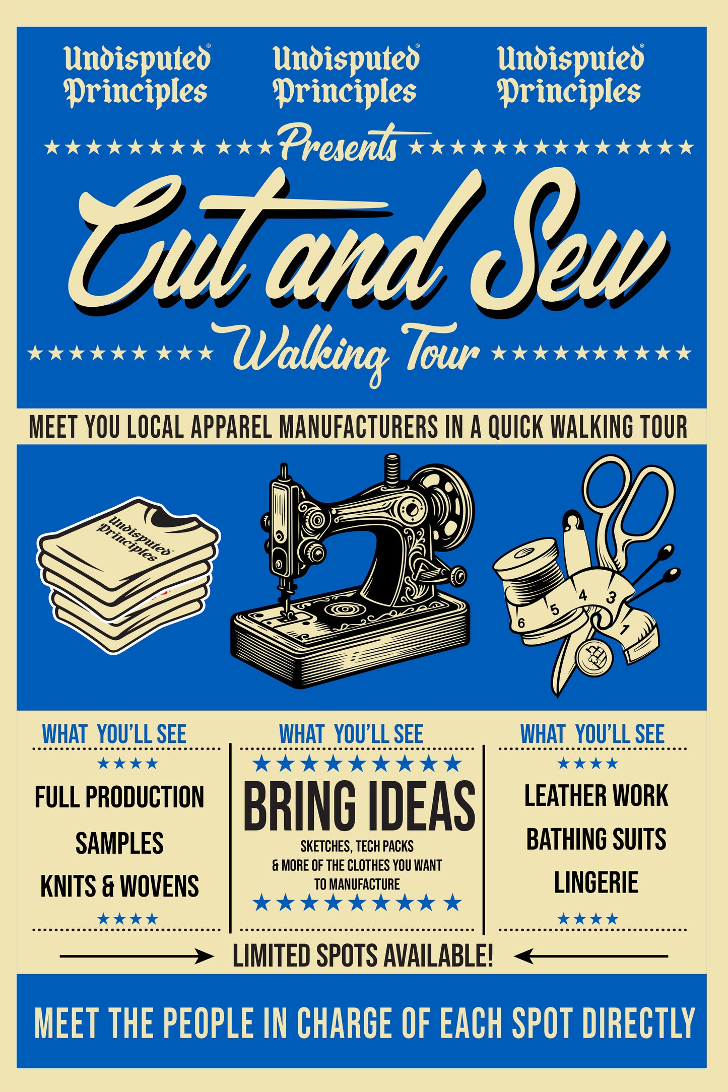 cut and sew walking tour los angeles clothing manufacturing