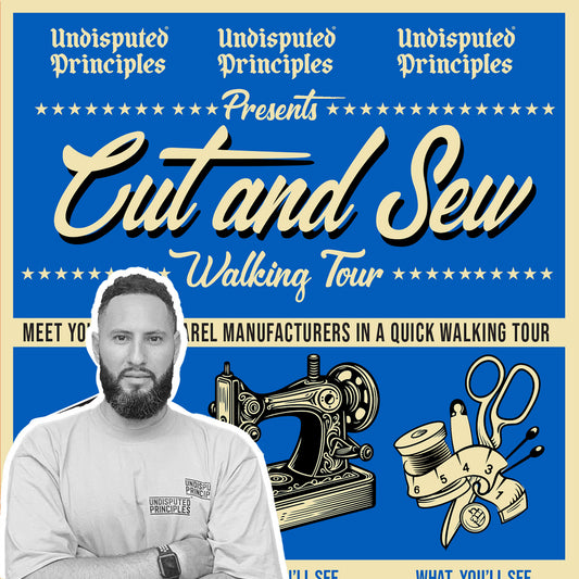 cut and sew walking tour los angeles clothing manufacturing