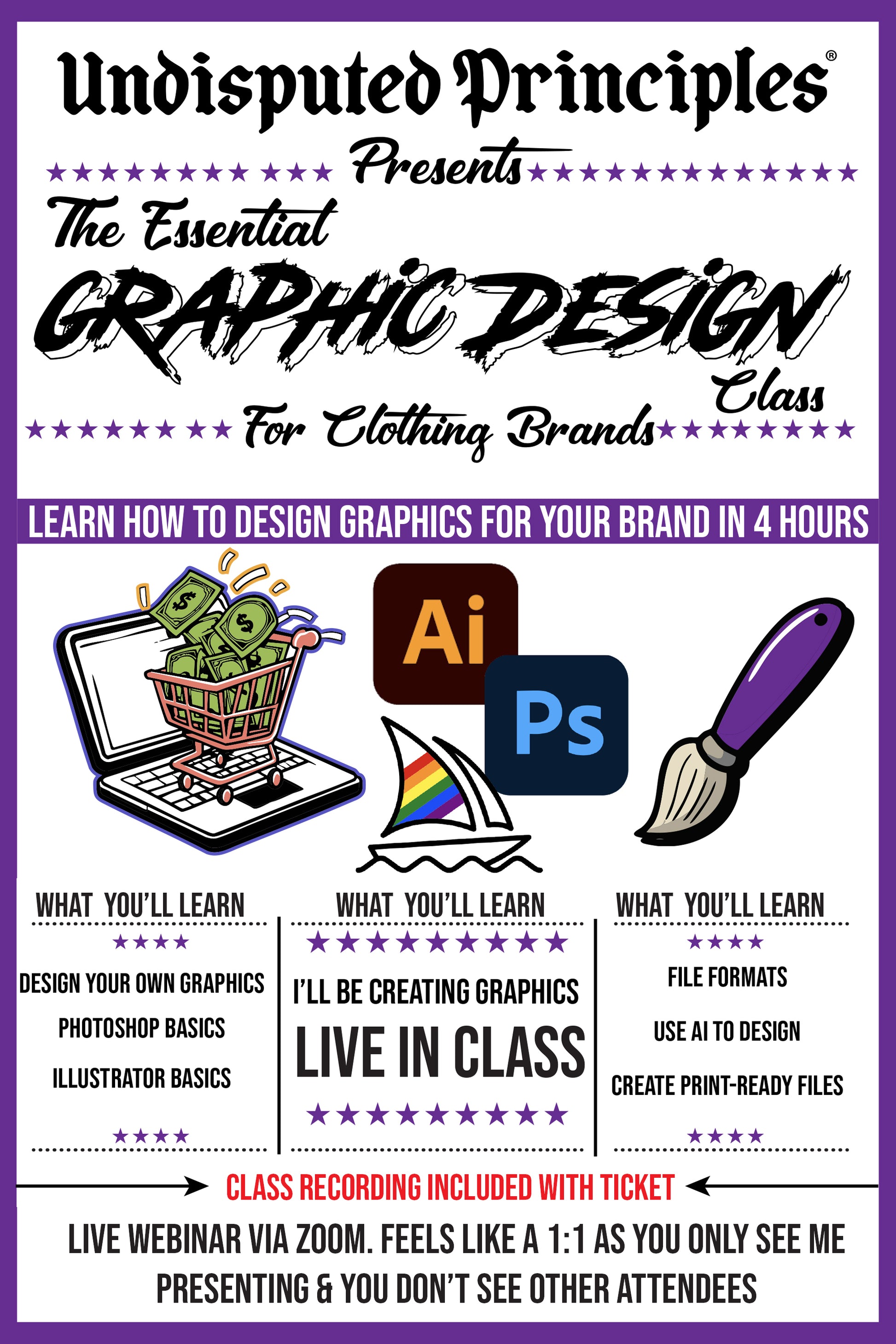 live online graphic design class for clothing brands and print shops by gian frabotti undisputed principles