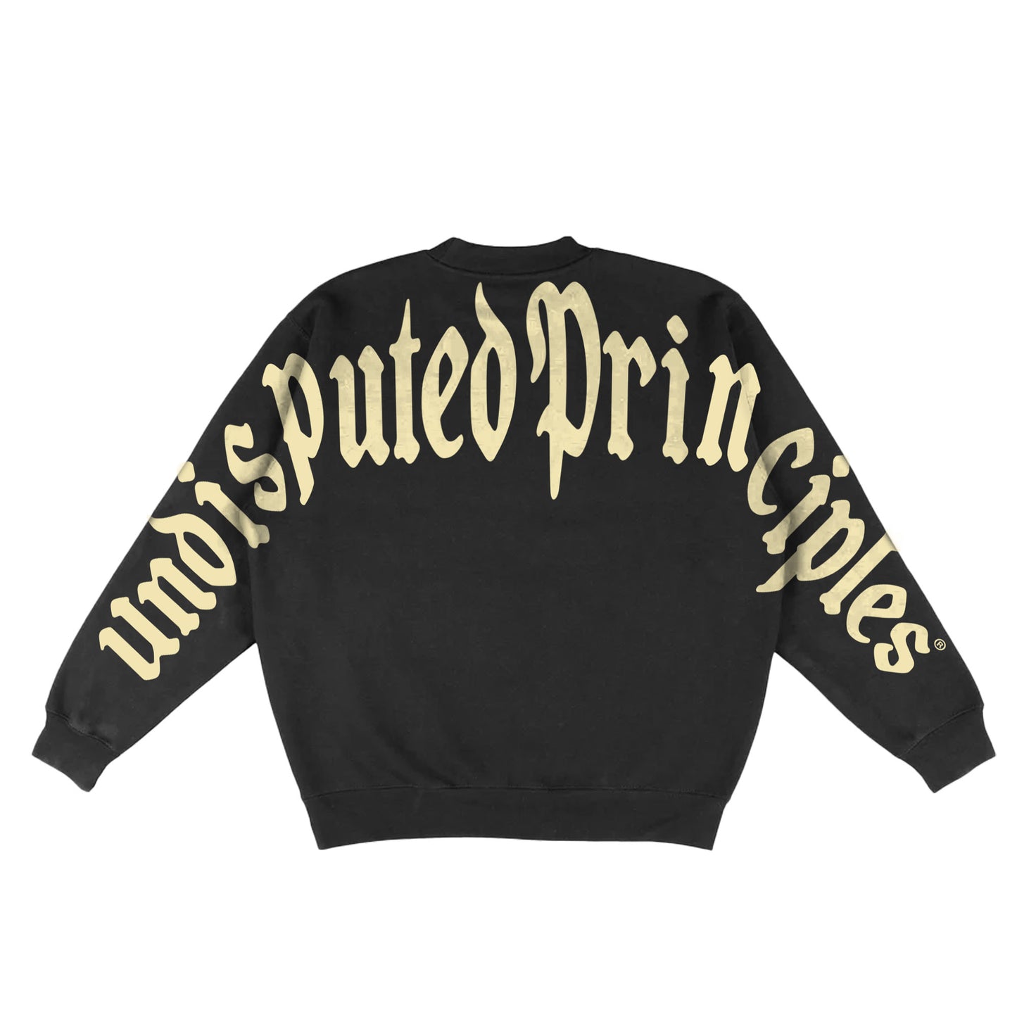 max jumbo logo heavyweight oversize sweatshirt in black by undisputed principles