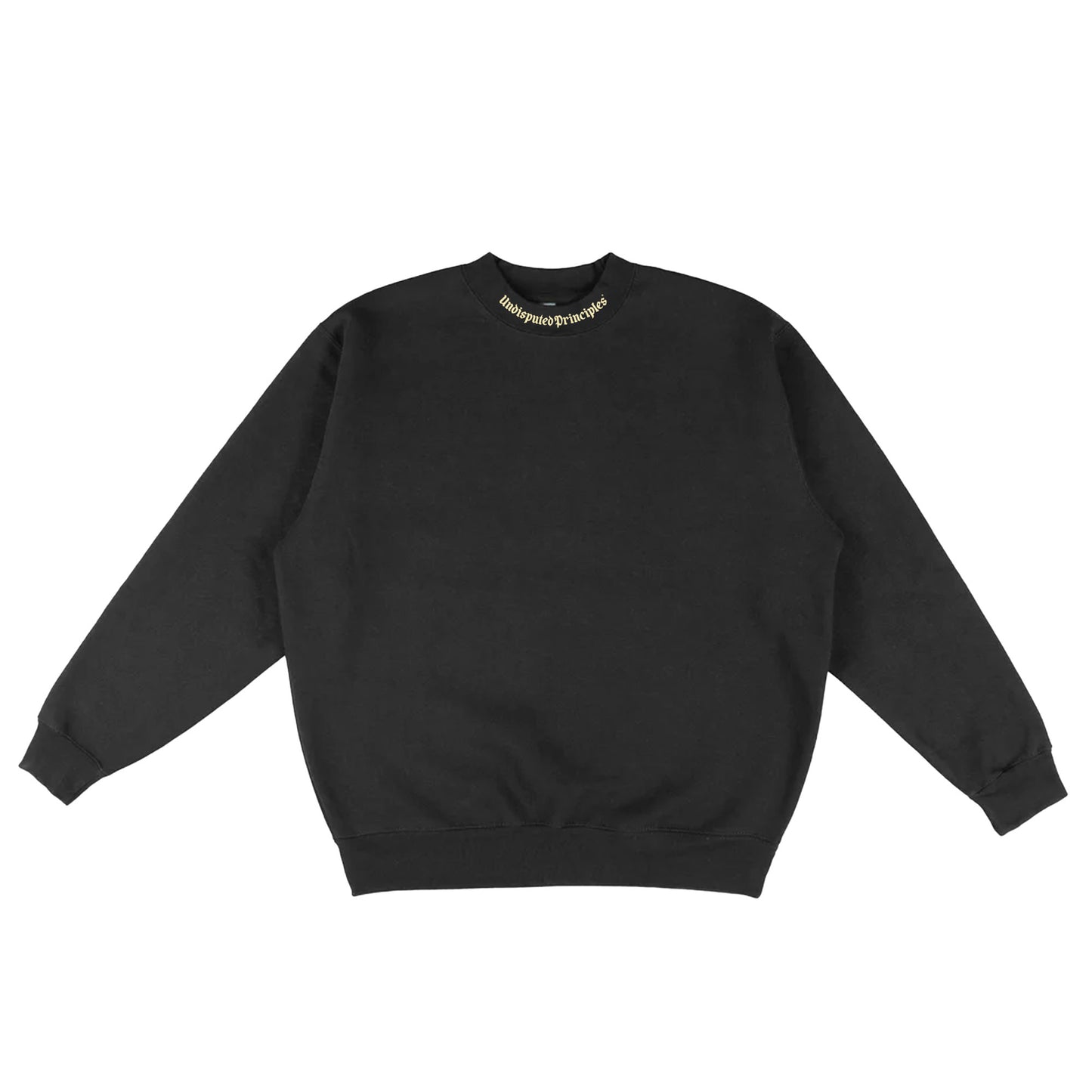 max jumbo logo heavyweight oversize sweatshirt in black by undisputed principles