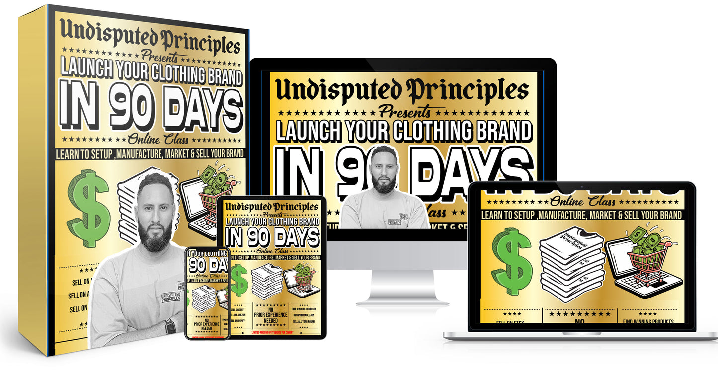90-Day Apparel Brand Launch Group Class: One-Time Payment