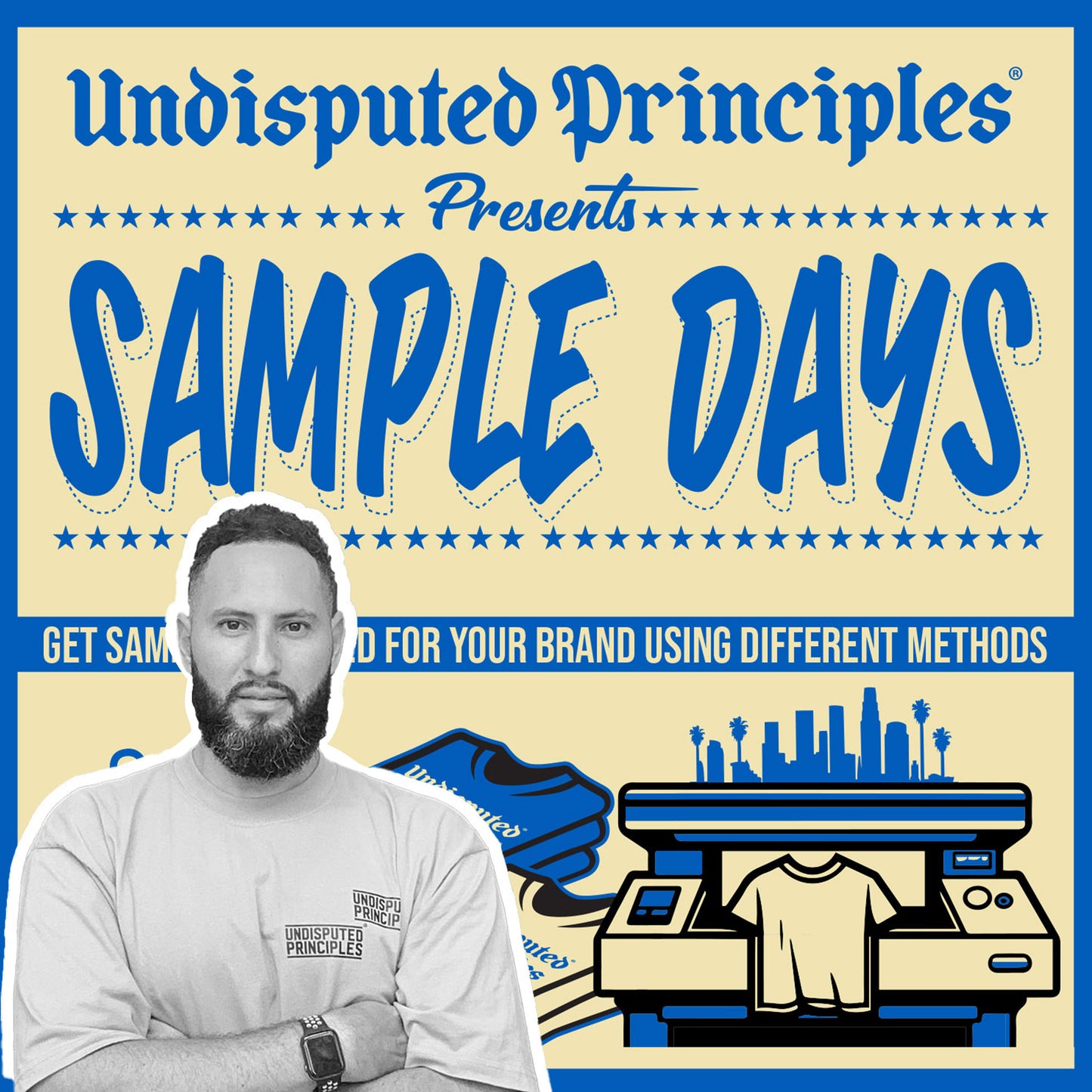 sample days workshop get your samples printed live using different printing methods