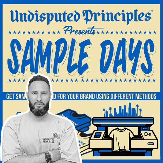 sample days workshop get your samples printed live using different printing methods
