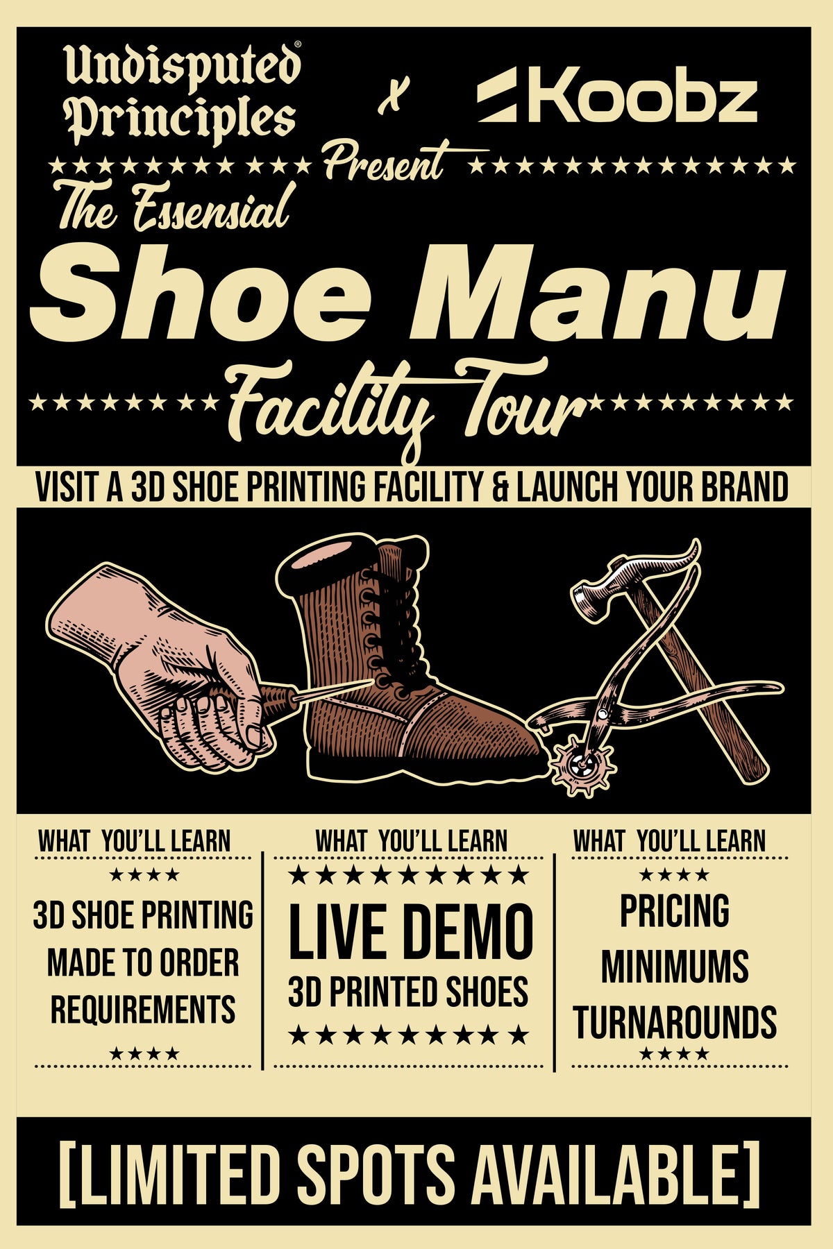 3d shoe manufacturing tour in ventura california by undisputed principles